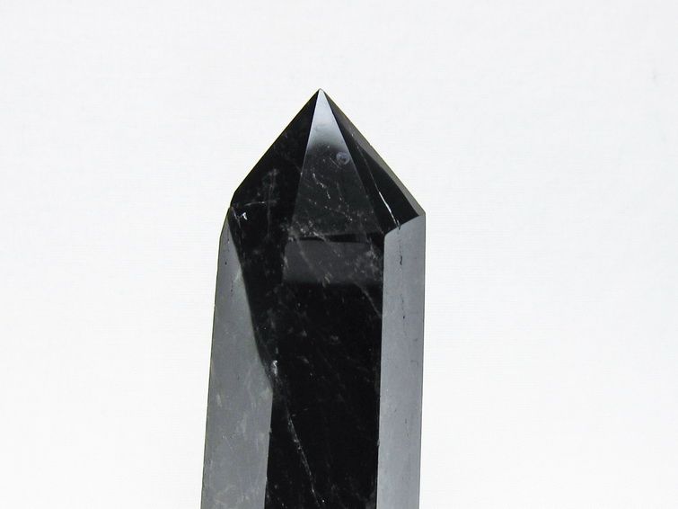 黒水晶 ポイント モリオン 六角柱 置物 一点物 152-4394