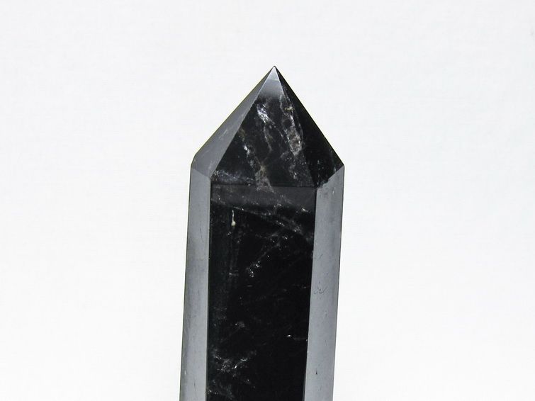 黒水晶 ポイント モリオン 六角柱 置物 一点物 152-4395