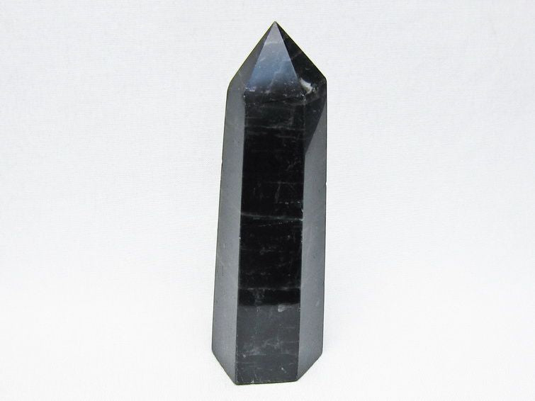 黒水晶 ポイント モリオン 六角柱 置物 一点物 152-4397