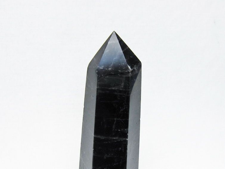 黒水晶 ポイント モリオン 六角柱 置物 一点物 152-4397