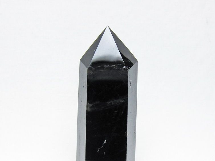 黒水晶 ポイント モリオン 六角柱 置物 一点物 152-4398