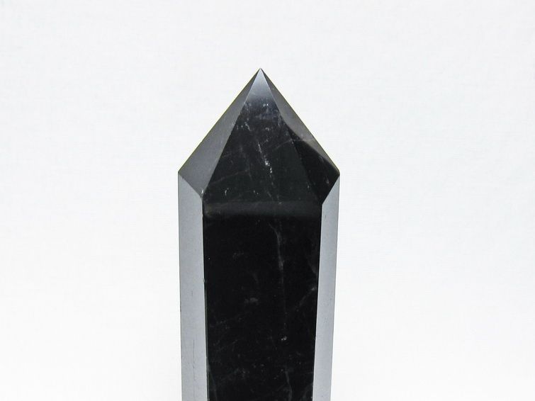 黒水晶 ポイント モリオン 六角柱 置物 一点物 152-4399