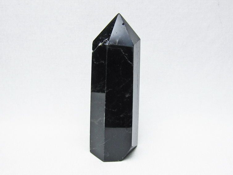 モリオン ポイント 黒水晶 六角柱 置物 一点物 152-4418