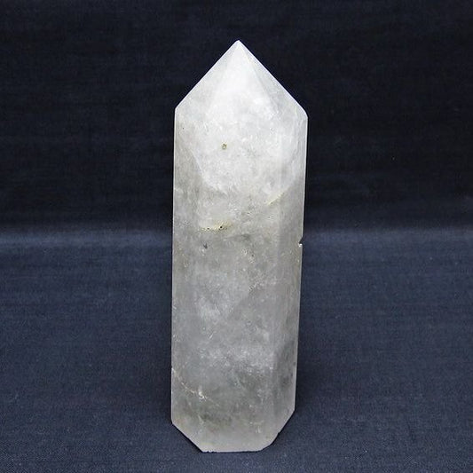 水晶 六角柱 水晶 ポイント 原石 置物 一点物 152-4642