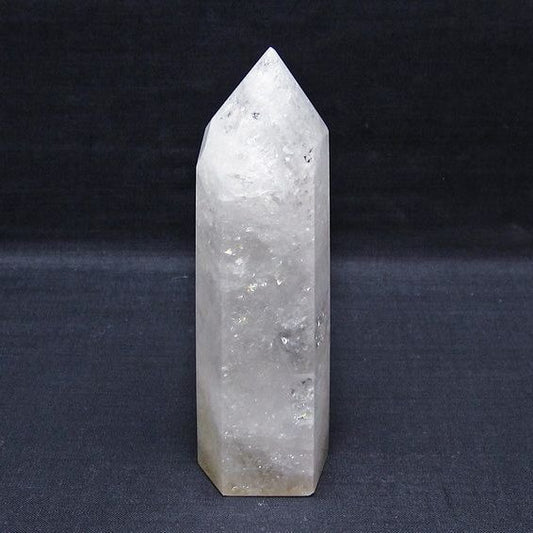 水晶 六角柱 水晶 ポイント 原石 置物 一点物 152-4643
