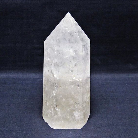 水晶 六角柱 水晶 ポイント 原石 置物 一点物 152-4647