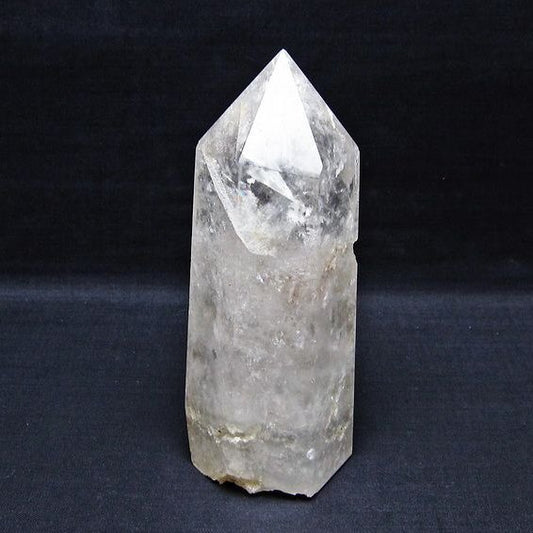 水晶 六角柱 水晶 ポイント 原石 置物 一点物 152-4648