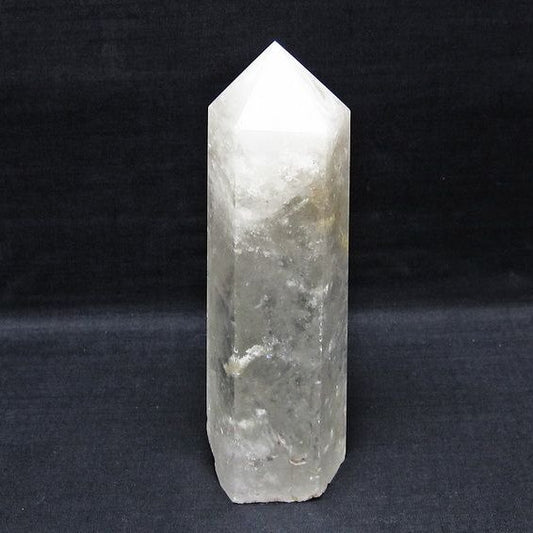 水晶 六角柱 水晶 ポイント 原石 置物 一点物 152-4649