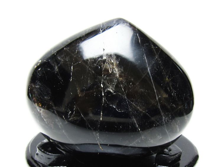 黒水晶 置物 モリオン ハート 台座付属 一点物 155-1103