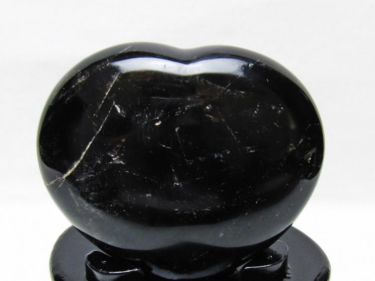 黒水晶 置物 モリオン ハート 台座付属 一点物 155-1110