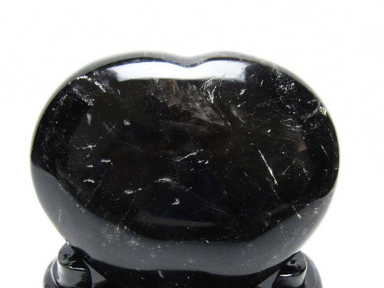 黒水晶 置物 モリオン ハート 台座付属 一点物 155-1115