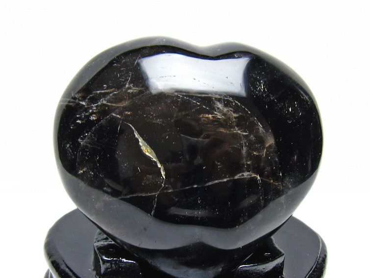 黒水晶 置物 モリオン ハート 台座付属 一点物 155-1117