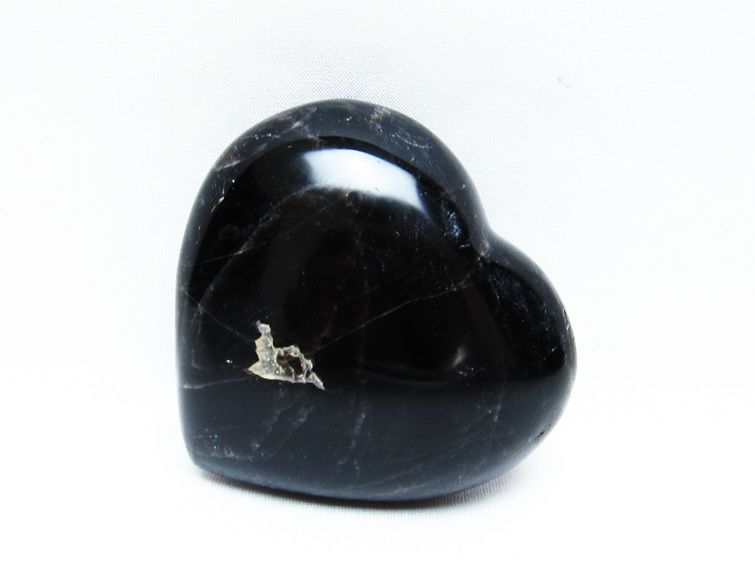 モリオン 置物 黒水晶 ハート 一点物 155-547