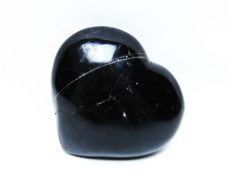 モリオン 置物 黒水晶 ハート 一点物 155-661 – 天然石