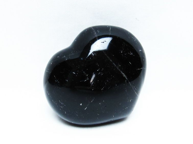 モリオン 置物 黒水晶 ハート 一点物 155-670 – 天然石