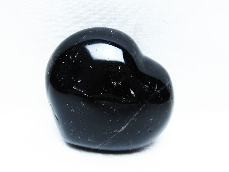 モリオン 置物 黒水晶 ハート 一点物 155-670 – 天然石