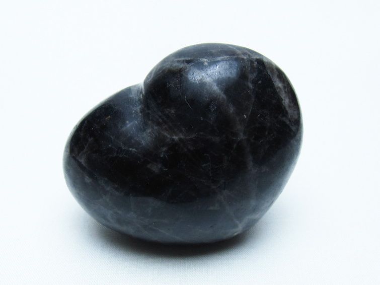 モリオン 置物 黒水晶 ハート 一点物 155-953