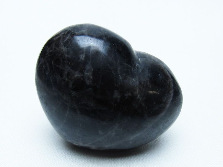 モリオン 置物 黒水晶 ハート 一点物 155-953