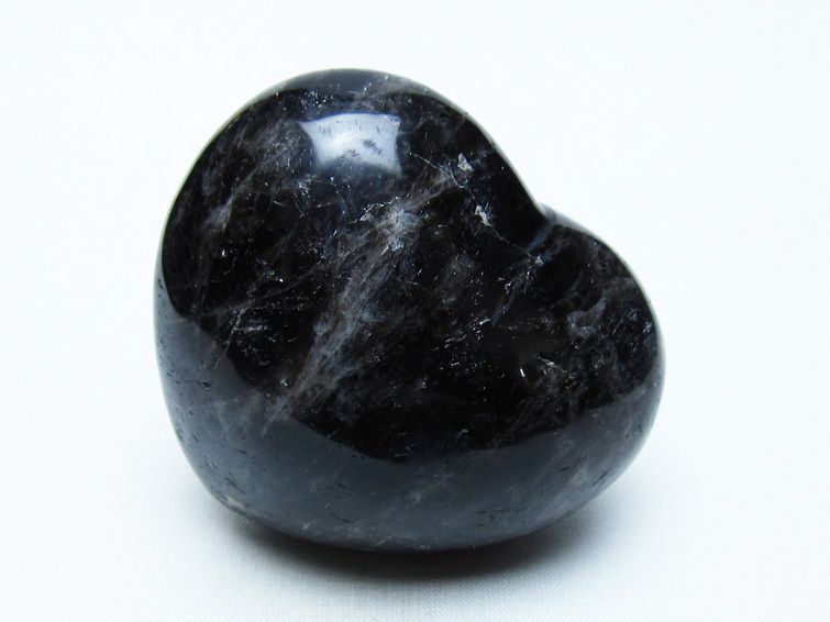 モリオン 置物 黒水晶 ハート 一点物 155-955