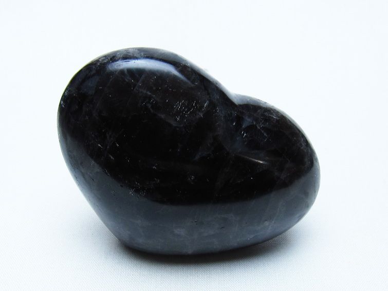 モリオン 置物 黒水晶 ハート 一点物 155-958