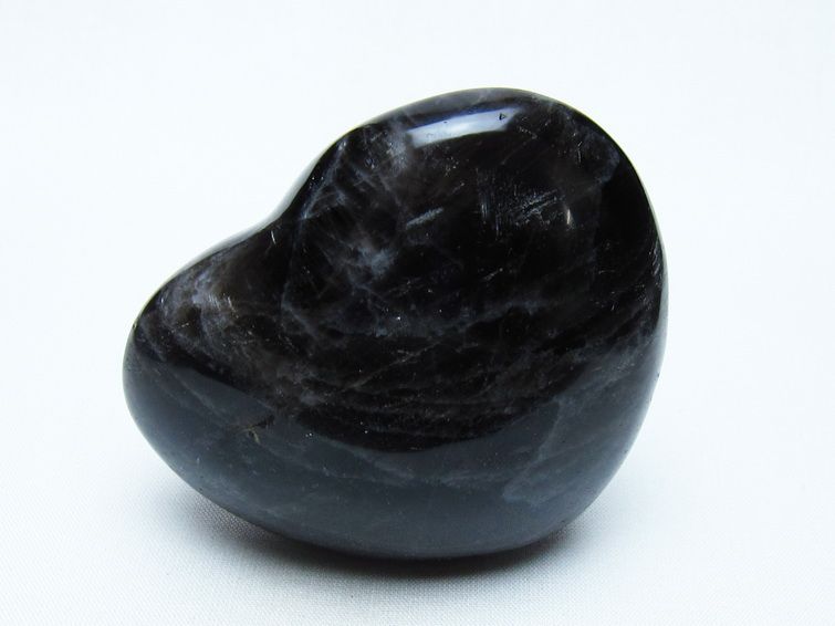 モリオン 置物 黒水晶 ハート 一点物 155-959