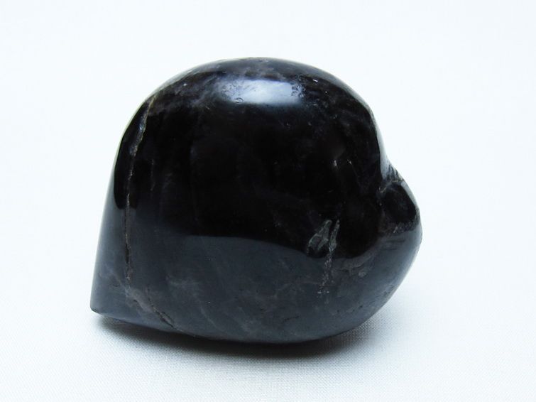 モリオン 置物 黒水晶 ハート 一点物 155-960
