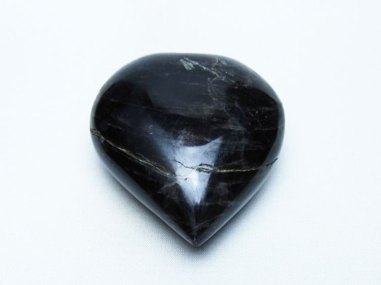 モリオン 置物 黒水晶 ハート 一点物 155-960