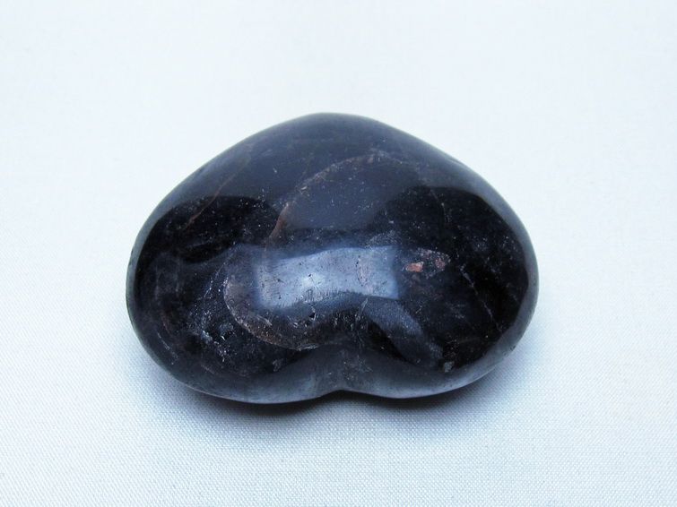 モリオン 置物 黒水晶 ハート 一点物 155-963