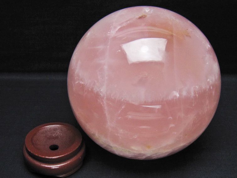 2.8Kg ローズクォーツ 丸玉 130mm スフィア 置物 一点物 161-1007