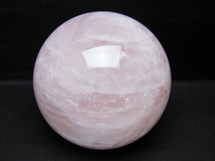4.6Kg ローズクォーツ 丸玉 155mm スフィア 置物 一点物 161-1031