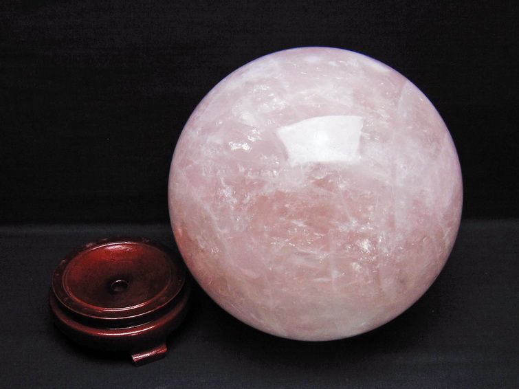 7.1Kg ローズクォーツ 丸玉 175mm スフィア 置物 一点物 161-1042