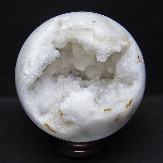 2.3Kg 水晶 笑口 丸玉 140mm ジオード 原石 置物 一点物 161-1169