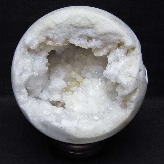 2.2Kg 水晶 笑口 丸玉 145mm ジオード 原石 置物 一点物 161-1174