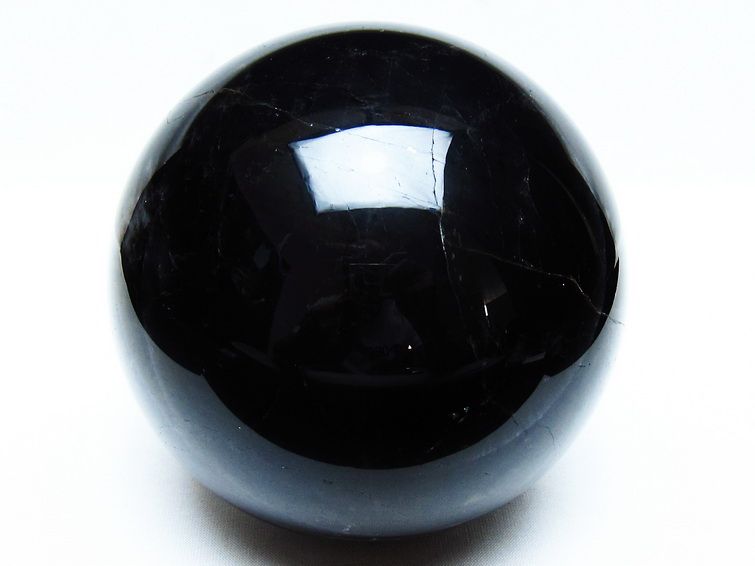2Kg 黒水晶 丸玉 115mm モリオン 丸玉 モリオン スフィア 一点物 161-917