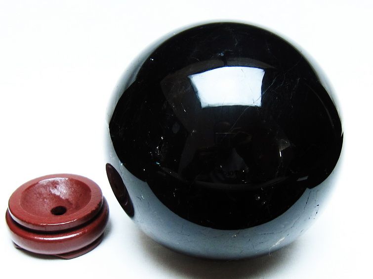 2.3Kg 黒水晶 丸玉 120mm モリオン 丸玉 モリオン スフィア 一点物 161-920