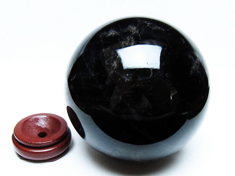 2.8Kg 黒水晶 丸玉 130mm モリオン 丸玉 モリオン スフィア 一点物 161-921