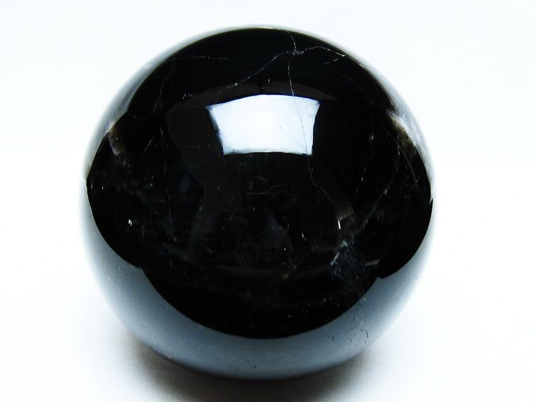 2.8Kg 黒水晶 丸玉 130mm モリオン 丸玉 モリオン スフィア 一点物 161-923