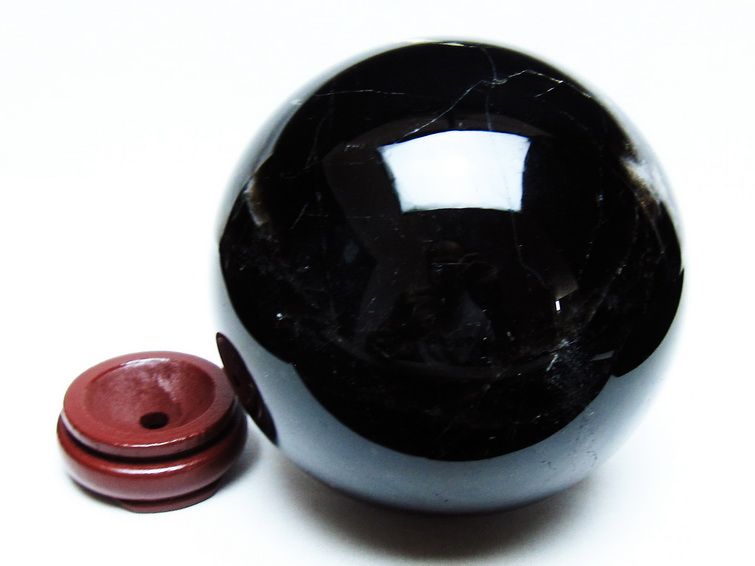 2.8Kg 黒水晶 丸玉 130mm モリオン 丸玉 モリオン スフィア 一点物 161-923
