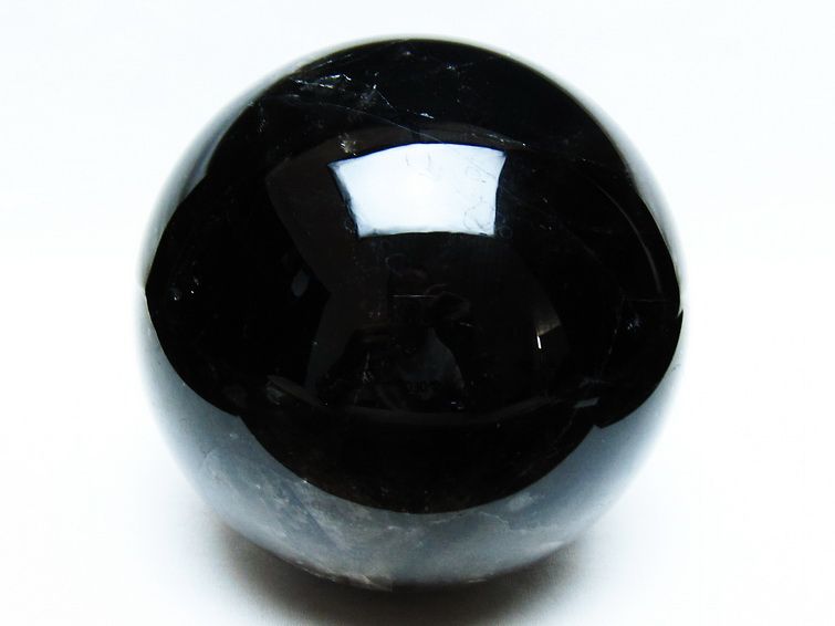 3Kg 黒水晶 丸玉 133mm モリオン 丸玉 モリオン スフィア 一点物 161-925