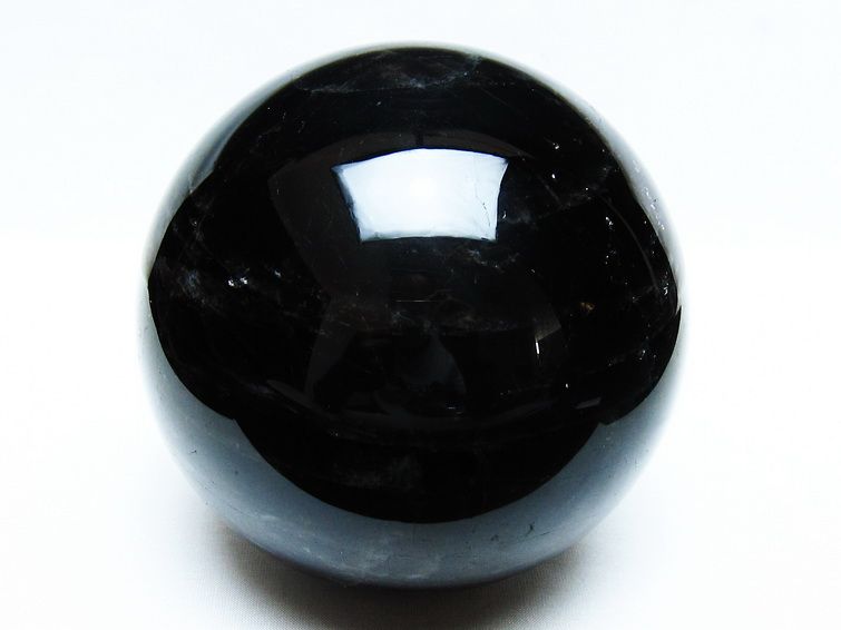 2.6Kg 黒水晶 丸玉 125mm モリオン 丸玉 モリオン スフィア 一点物 161-927
