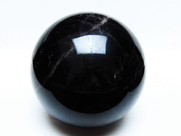 2.4Kg 黒水晶 丸玉 123mm モリオン 丸玉 モリオン スフィア 一点物 161-928