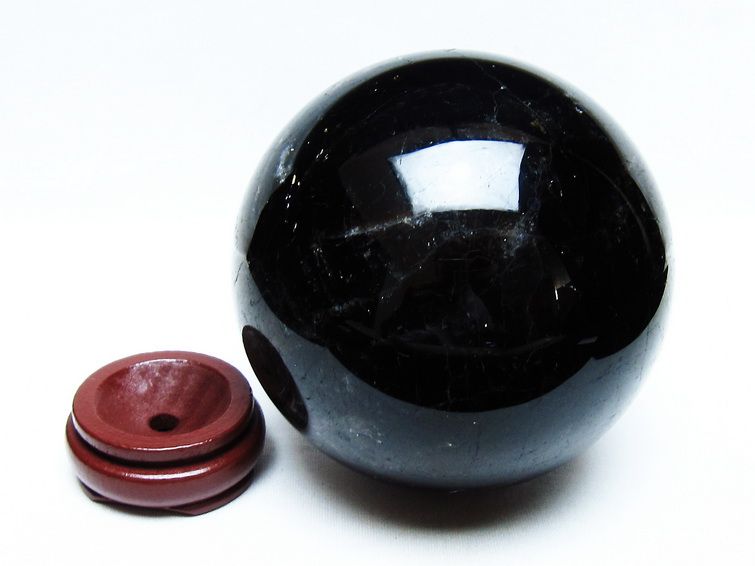 2.1Kg 黒水晶 丸玉 120mm モリオン 丸玉 モリオン スフィア 一点物 161-930