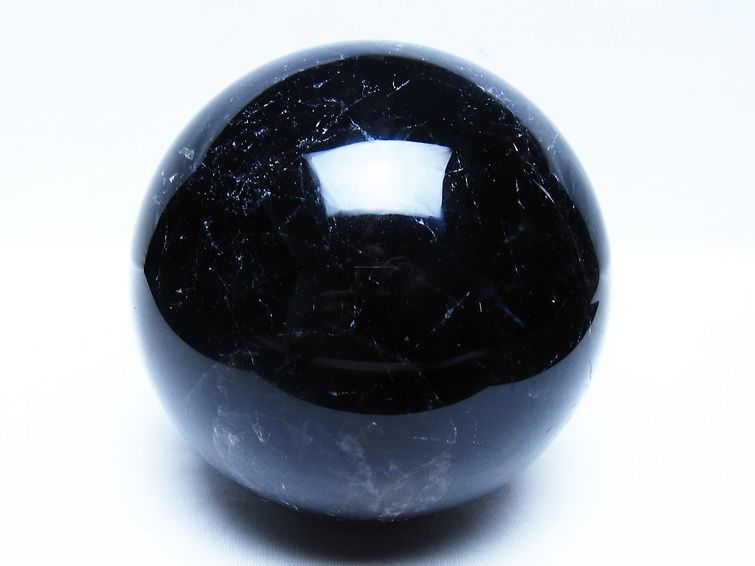 2Kg モリオン 黒水晶 丸玉 117mm スフィア 一点物 161-935[sold out]