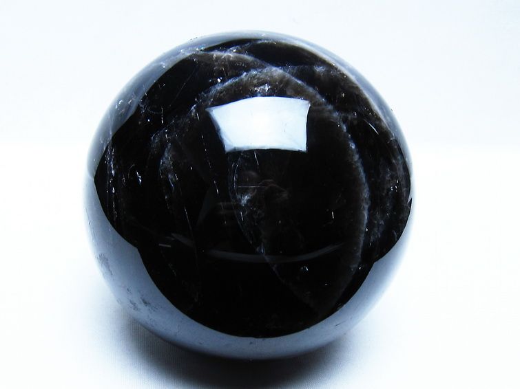 2.1Kg モリオン 黒水晶 丸玉 117mm スフィア 一点物 161-937 [sold out]