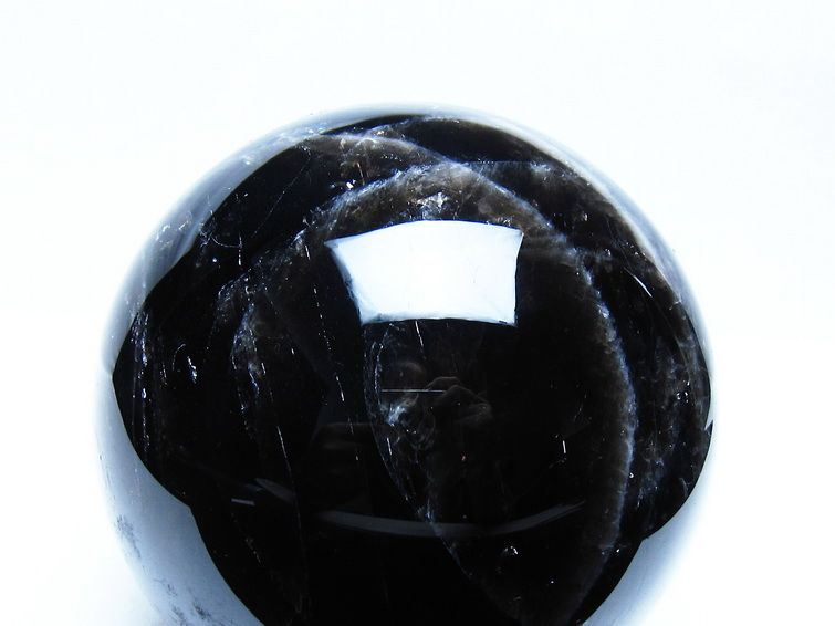 2.1Kg モリオン 黒水晶 丸玉 117mm スフィア 一点物 161-937 [sold out]