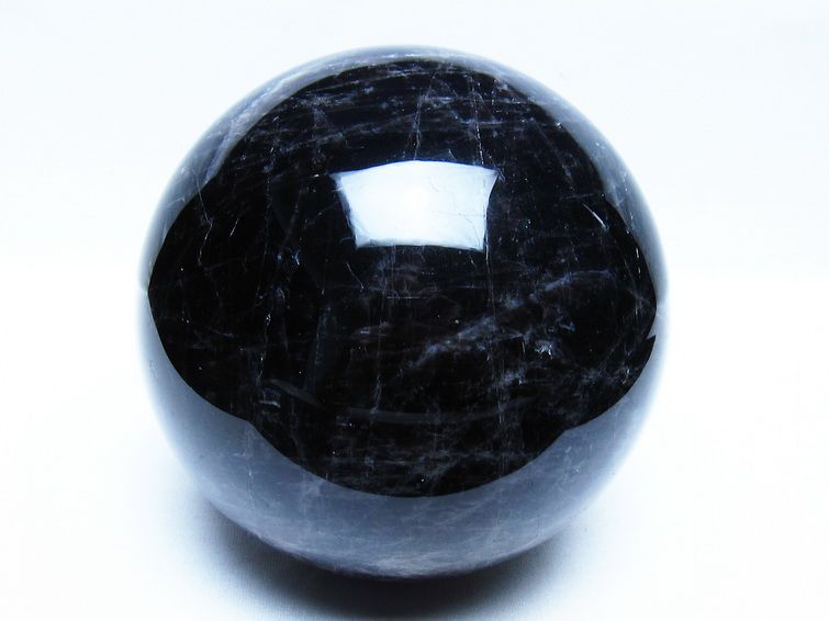 2.7Kg モリオン 黒水晶 丸玉 130mm スフィア 一点物 161-940