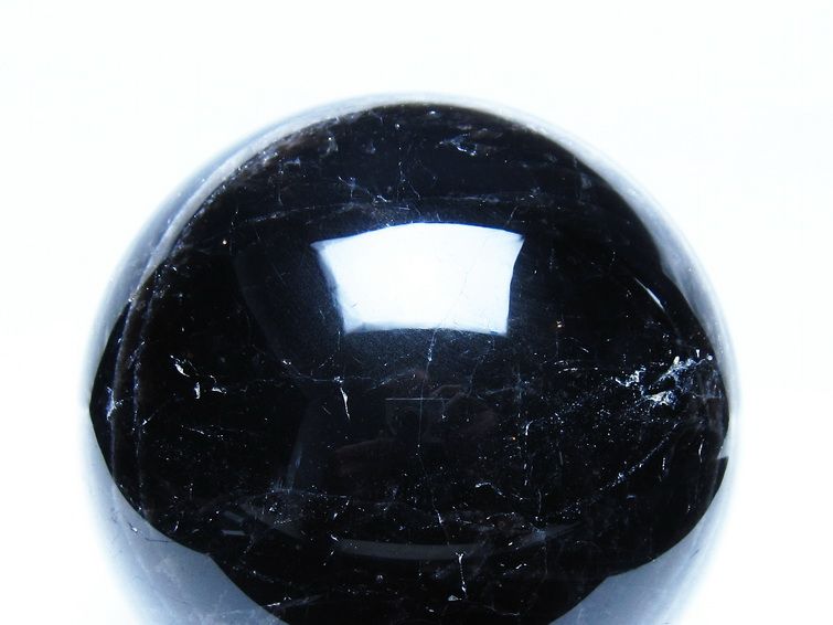 3.2Kg モリオン 黒水晶 丸玉 135mm スフィア 一点物 161-942