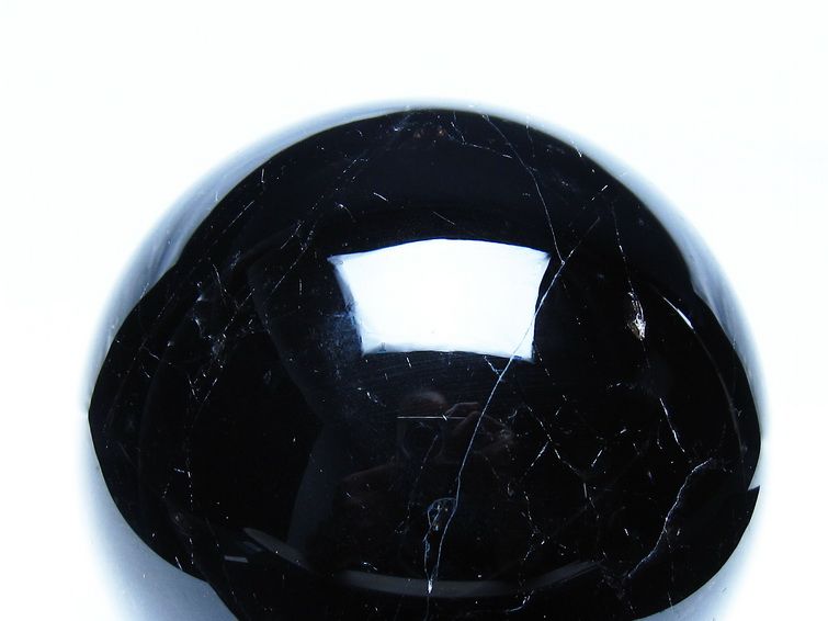 3.6Kg モリオン 黒水晶 丸玉 140mm スフィア 一点物 161-943