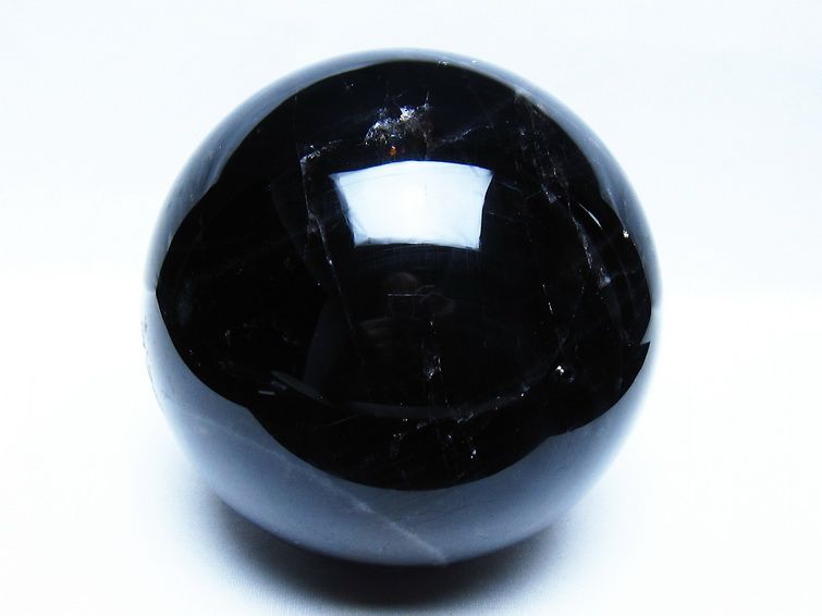 3.3Kg モリオン 黒水晶 丸玉 138mm スフィア 一点物 161-944