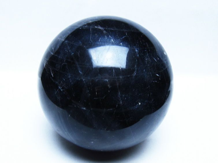 2.9Kg モリオン 黒水晶 丸玉 130mm スフィア 一点物 161-946